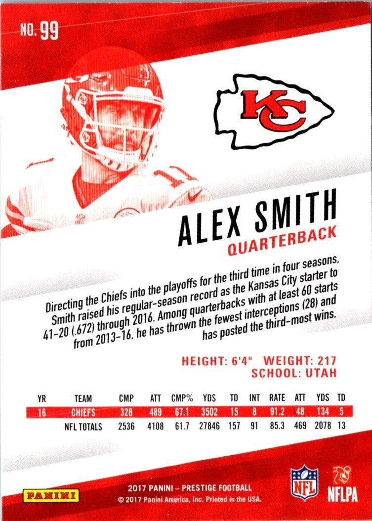 2017 Panini Prestige Alex Smith