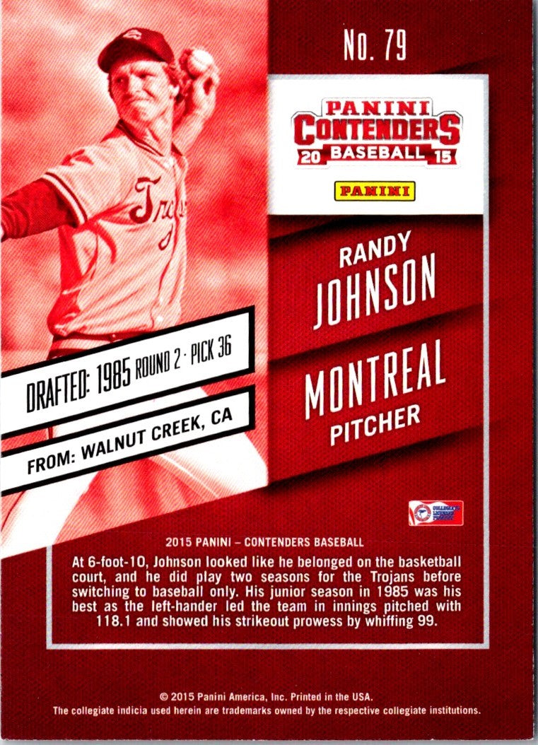 2015 Panini Contenders Randy Johnson