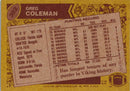 1986 Topps Greg Coleman