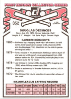 1981 Donruss Doug DeCinces #352