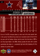 1999 Upper Deck Troy Aikman