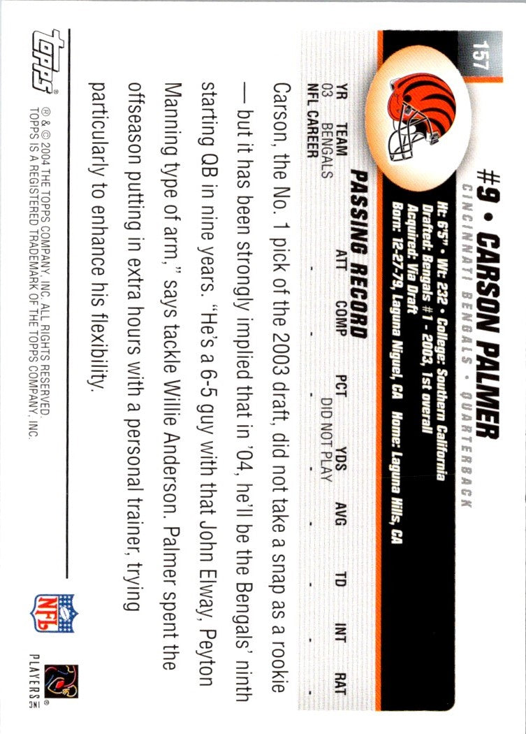 2004 Topps Carson Palmer