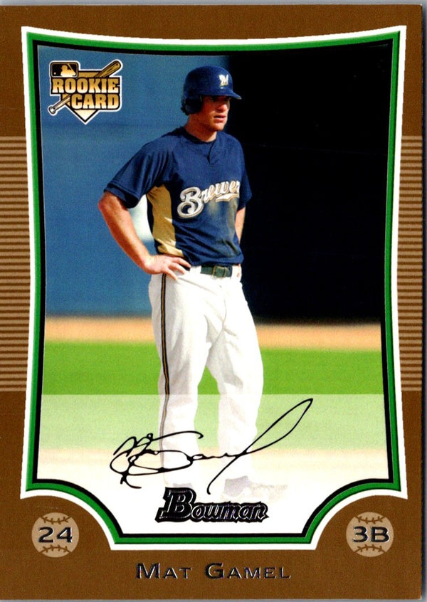 2009 Bowman Mat Gamel #200