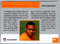 1991 Pro Line Portraits Mark Carrier #54