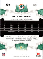 2008 Score Super Bowl XLIII Davone Bess #438