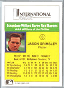 1990 CMC Scranton Red Barons Jason Grimsley