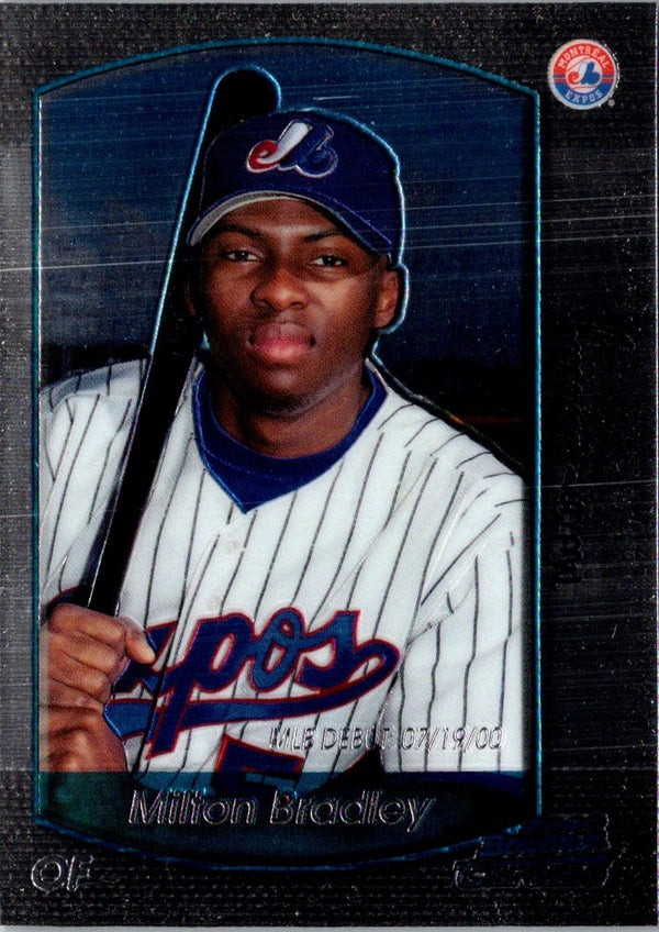 2000 Bowman Draft Picks & Prospects Chrome Milton Bradley #15