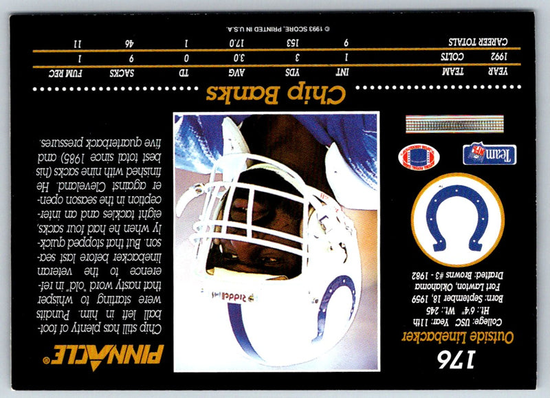1993 Pinnacle Chip Banks