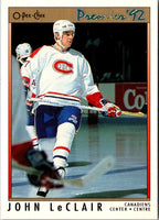 1991 O-Pee-Chee Premier John LeClair #105 Rookie