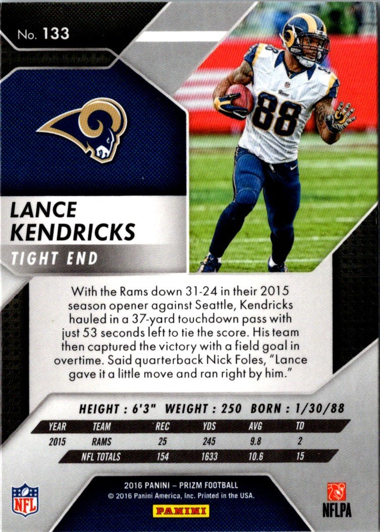 2016 Panini Prizm Lance Kendricks