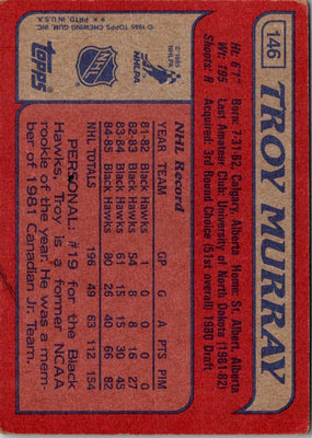 1985 Topps Troy Murray #146