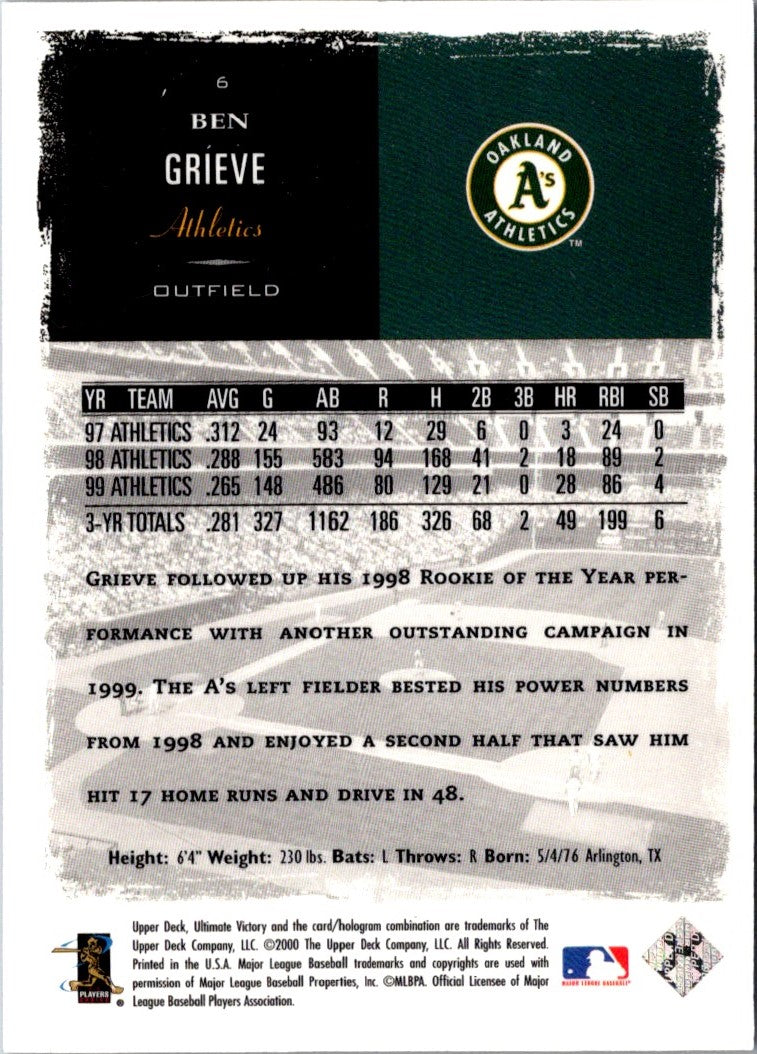 2000 King B Discs Ben Grieve