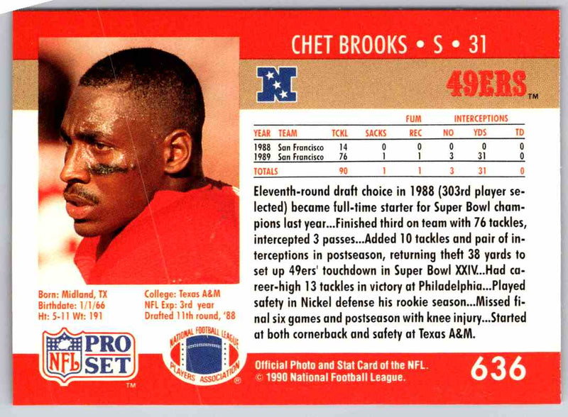 1990 Proset Chet Brooks