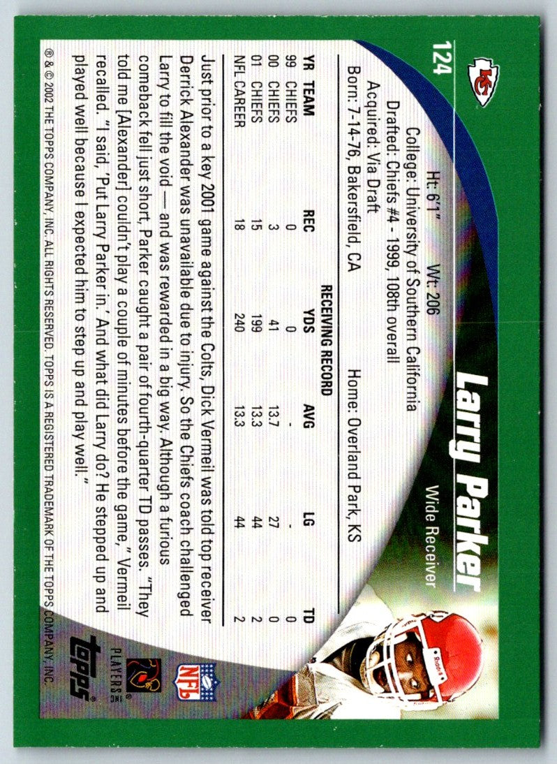 2002 Topps Larry Parker