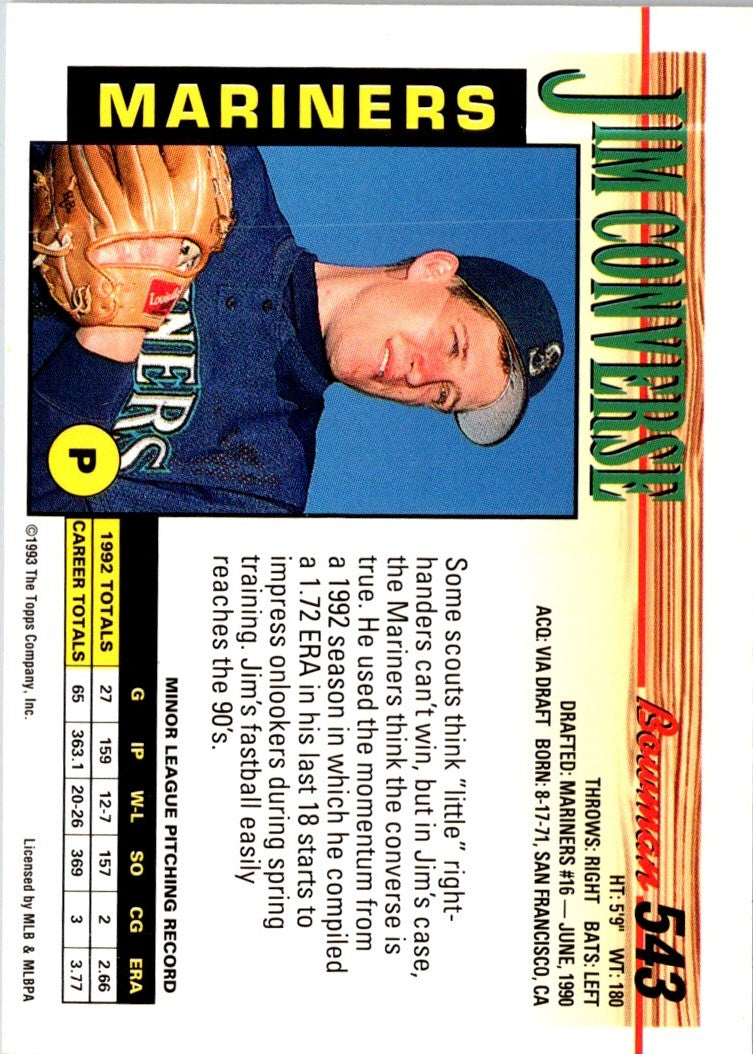 1993 Bowman Jim Converse