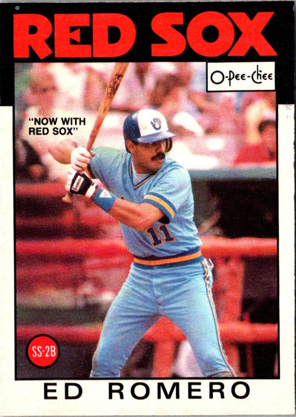 1986 O-Pee-Chee Ed Romero #317