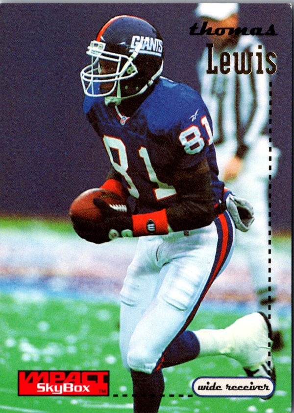 1996 SkyBox Impact Thomas Lewis #95