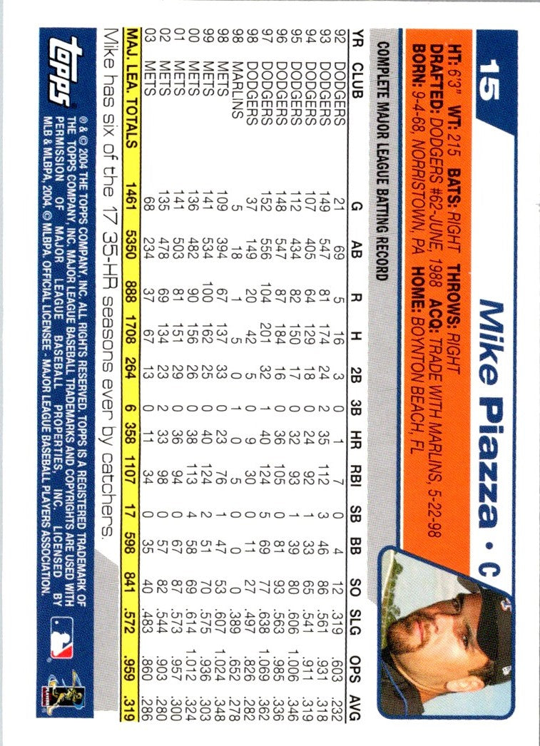 2004 Topps Opening Day Mike Piazza
