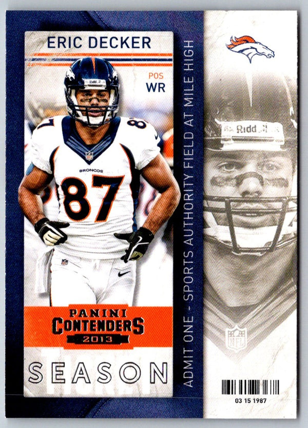 2013 Panini Contenders Eric Decker #17