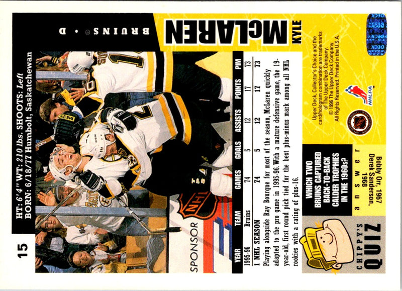 1996 Collector's Choice Kyle McLaren