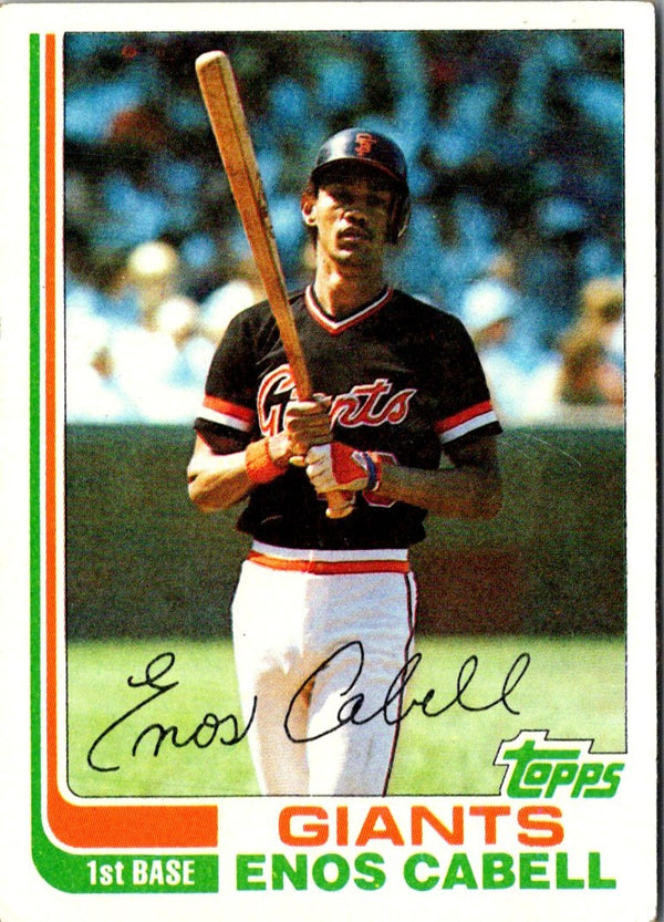 1982 Topps Enos Cabell #627