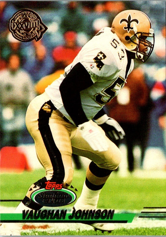 1993 Stadium Club Super Teams Bowl Vaughan Johnson #413