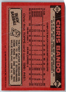 1986 Topps Chris Bando