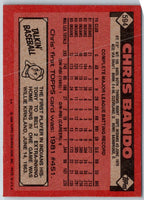 1986 Topps Chris Bando #594
