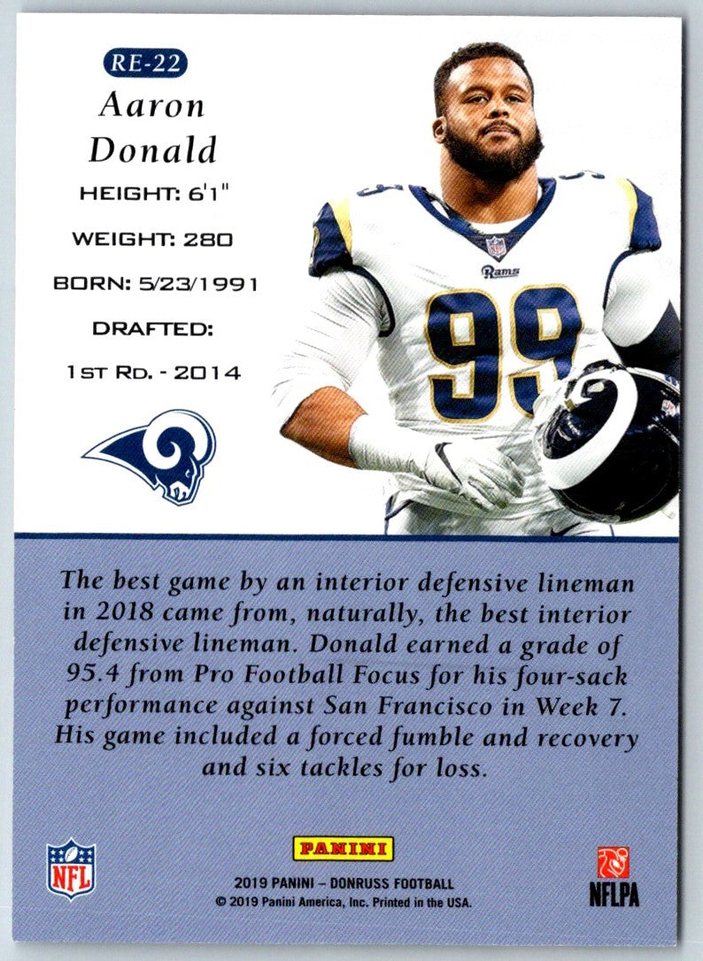 2019 Donruss Retro 1999 Aaron Donald