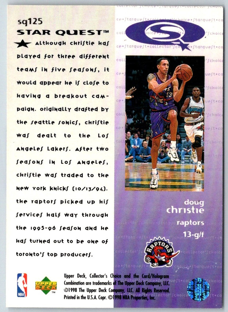 1997 Collector's Choice StarQuest Doug Christie