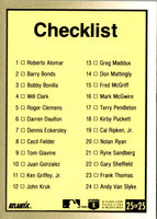 1993 Fleer Atlantic Checklist 1 - 25 #25