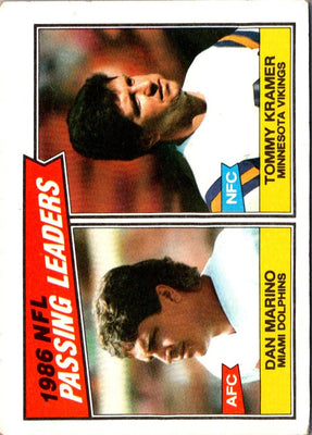 1987 Topps Dan Marino/Tommy Kramer #227
