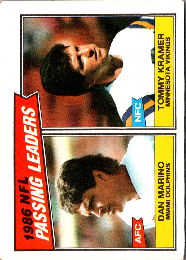 1987 Topps Dan Marino/Tommy Kramer #227