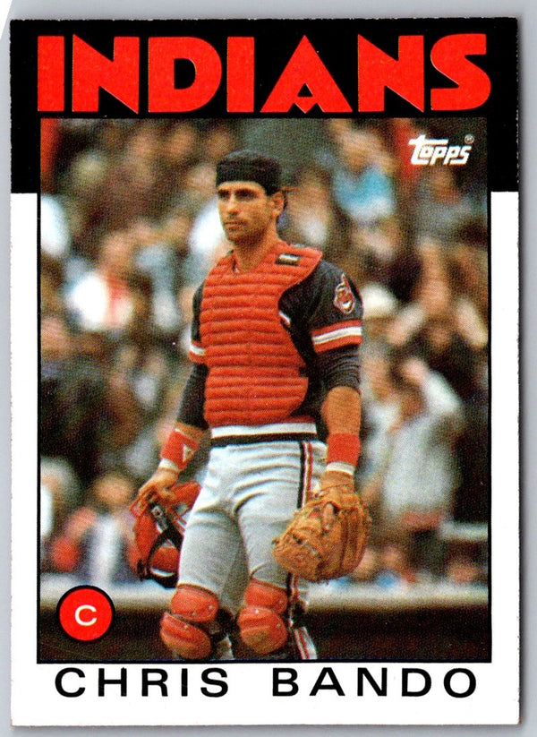 1986 Topps Chris Bando #594
