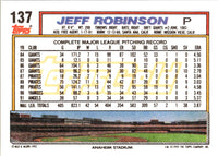 1992 Topps Jeff Robinson #137