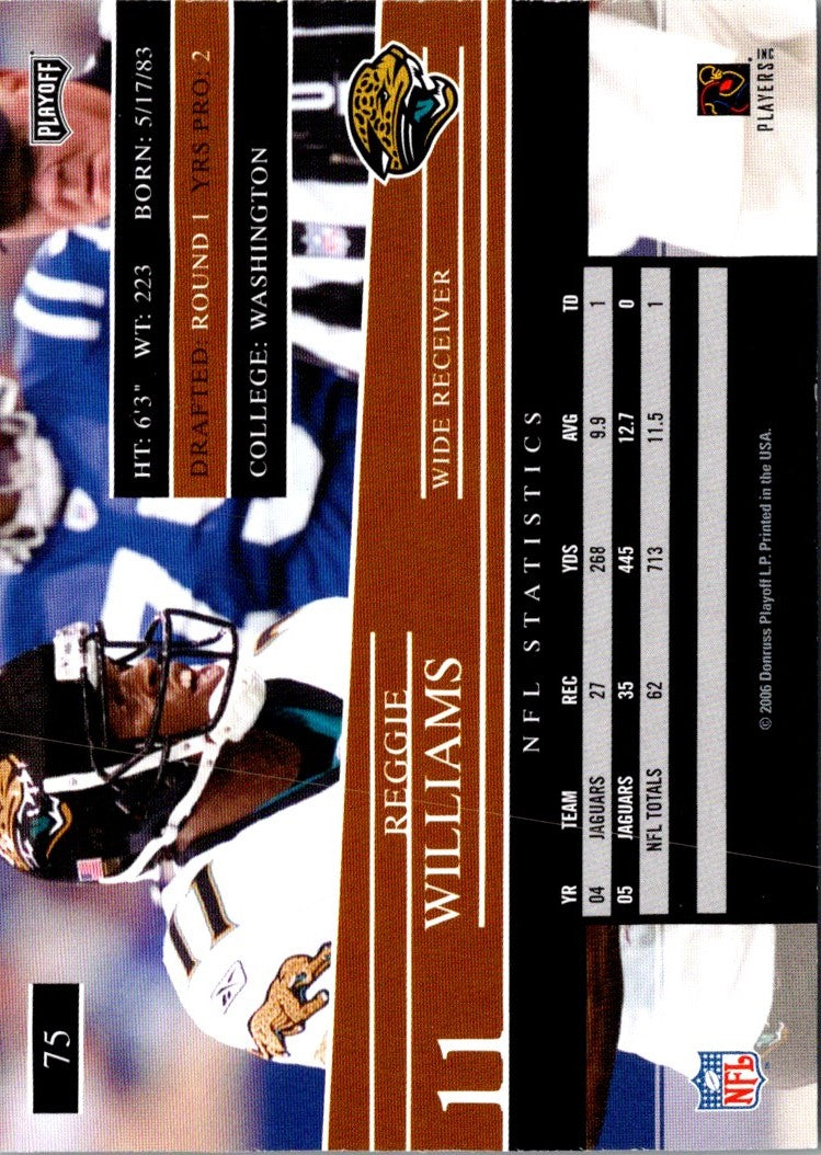 2006 Playoff Prestige Reggie Williams