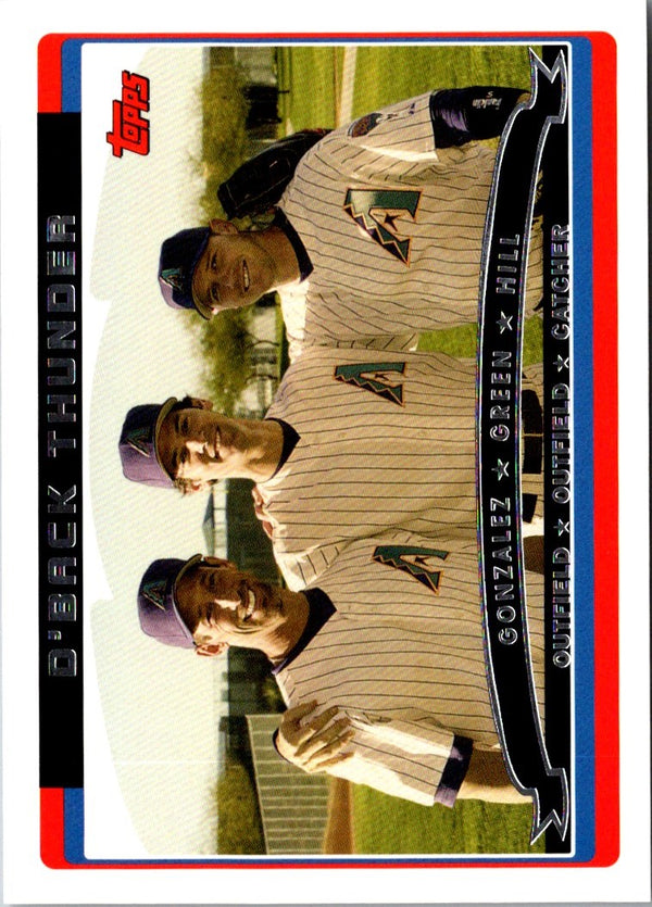 2006 Topps D'Back Thunder (Luis Gonzalez/Shawn Green/Koyie Hill) #657