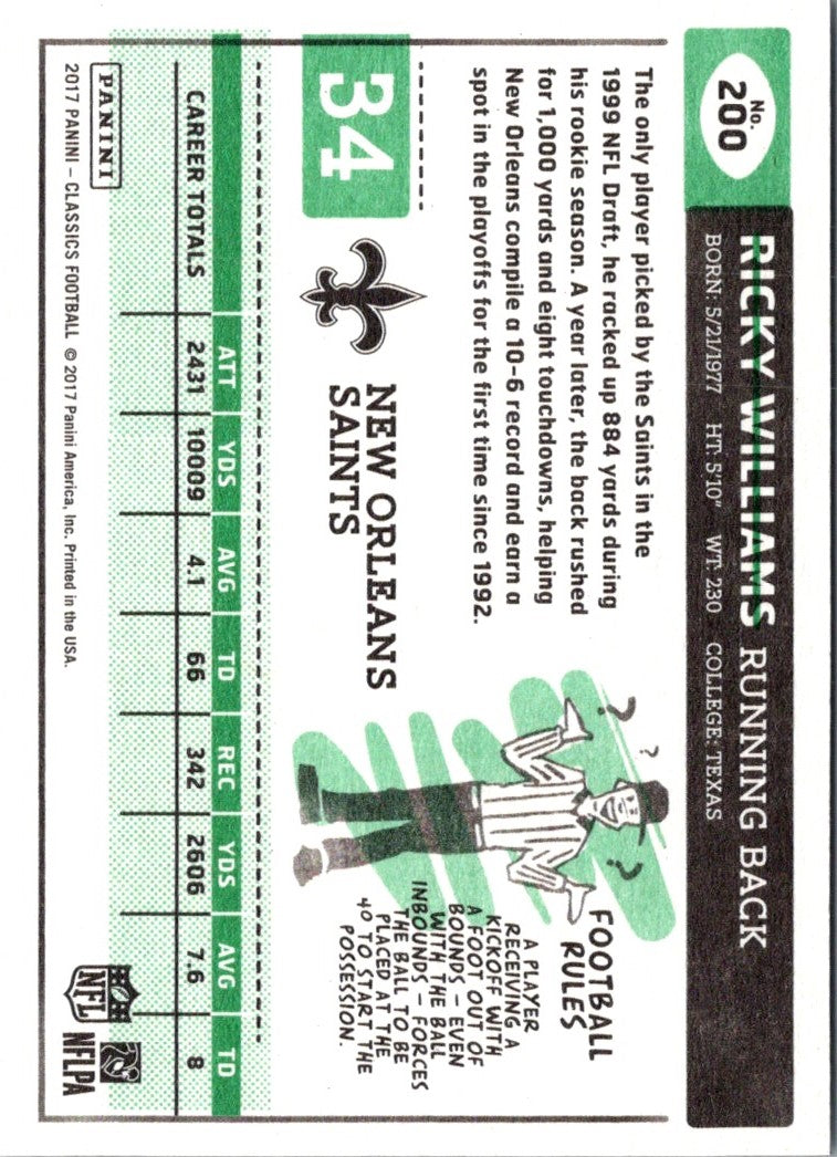 2017 Panini XR Ricky Williams