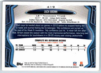 2013 Topps Zach Brown #419