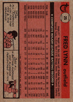 1981 Topps Squirt Fred Lynn #25