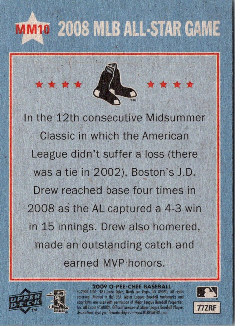 2009 O-Pee-Chee Midsummer Memories J.D. Drew