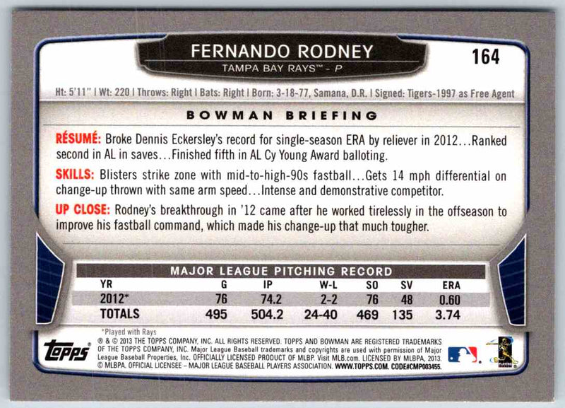 2014 Bowman Fernando Rodney