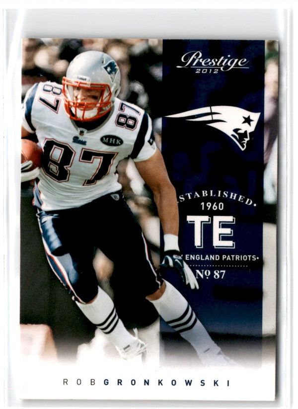 2012 Panini Prestige Extra Points Gold Rob Gronkowski #109