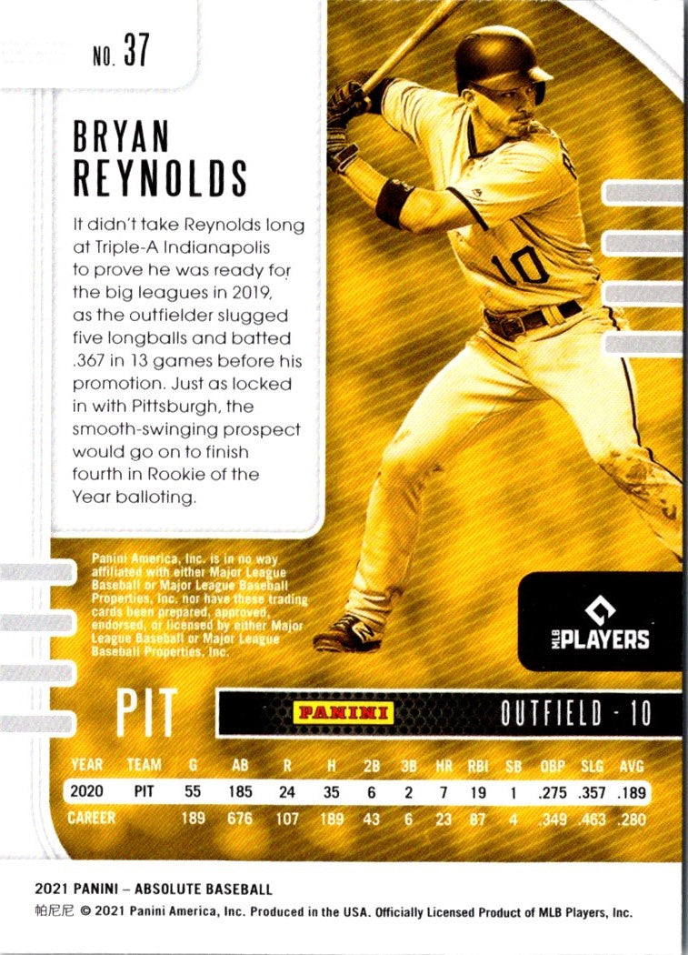 2021 Panini Absolute Bryan Reynolds