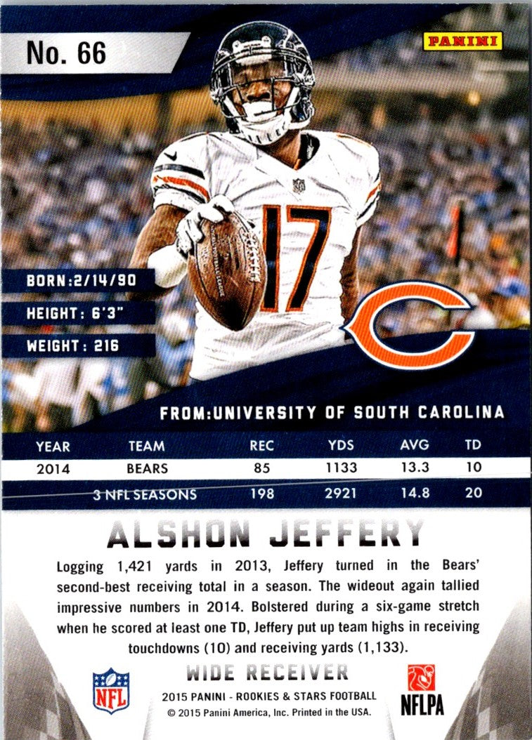 2015 Panini Rookies & Stars Alshon Jeffery