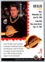 1993 Leaf Painted Warriors Kirk McLean #3