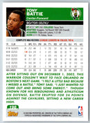 2003 Topps Tony Battie