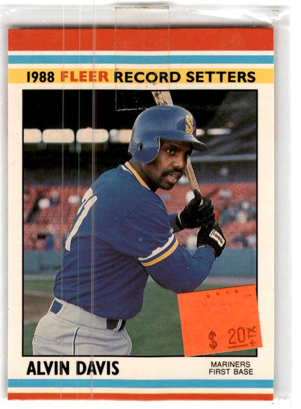 1988 Fleer Record Setters Alvin Davis #8