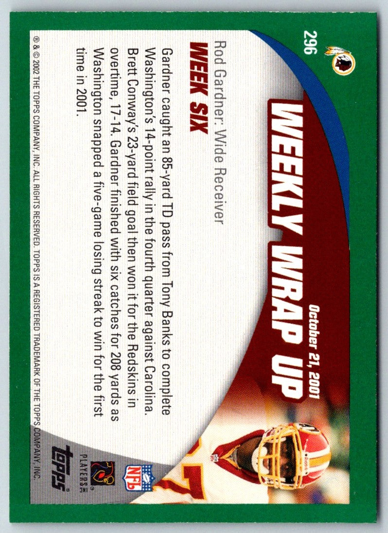 2002 Topps Rod Gardner