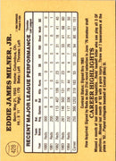 1985 Donruss Eddie Milner